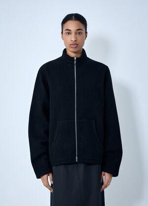 RIER Wool Zip-Up Jacket Black rrr0364003