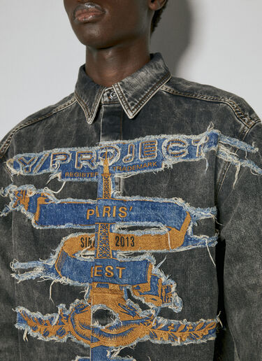 Y/PROJECT Paris' Best 牛仔衬衫  黑色 ypr0153009