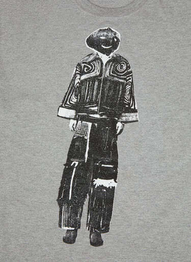 グラフィックプリント ロングスリーブTシャツ DRx FARMAxY FOR LN-CC グラフィックプリント ロングスリーブTシャツ グレー drx0349008