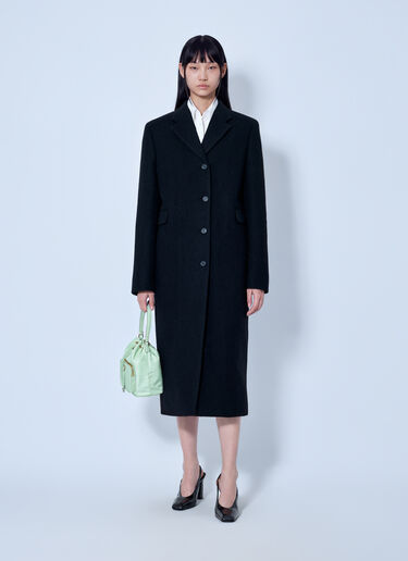 LN-CC® - Prada: Single-Breasted Wool Coat - Grey Prada Single-Breasted Wool Coat Grey pra0265027
