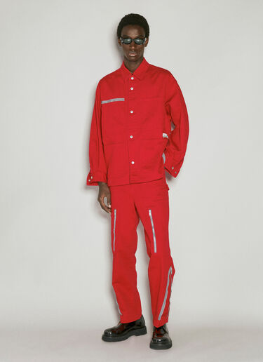 UNDERCOVER Cotton Twill Work Jacket Red und0153007