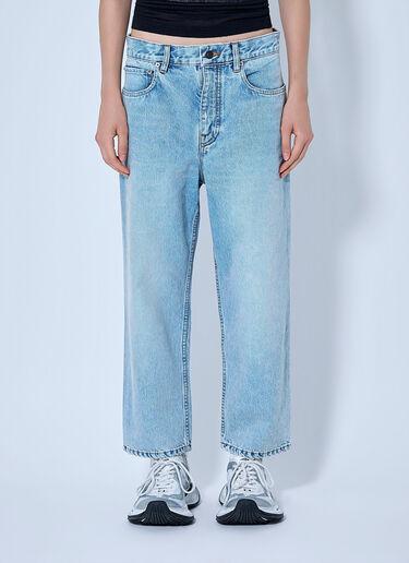 LN-CC® - Balenciaga: Straight-Leg Denim Jeans - Light Blue Balenciaga Straight-Leg Denim Jeans Light Blue bal0265009