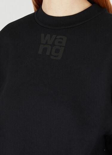 Alexander Wang パフ ロゴプリントスウェットシャツ ブラック awg0247014