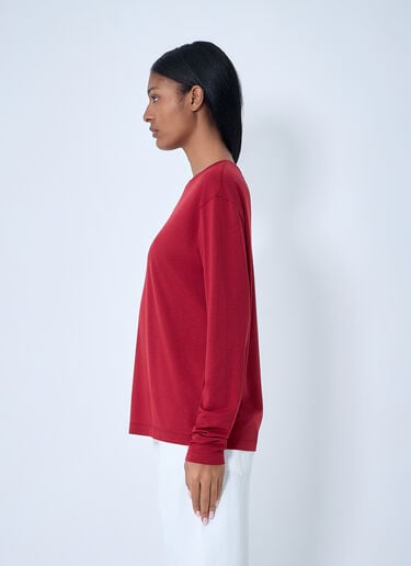 TOTEME Classic Long-Sleeve Top Coral tot0263032