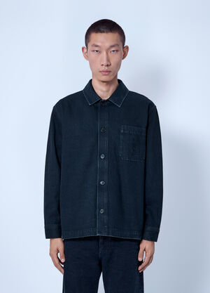 Saint Laurent Downtown Overshirt Black sla0166018