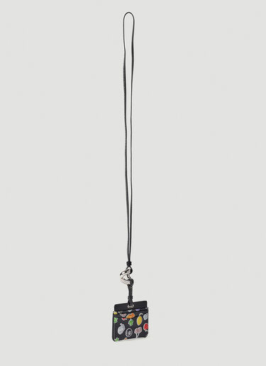 JW Anderson 스티커 체인 링크 카드홀더 블랙 jwa0351008