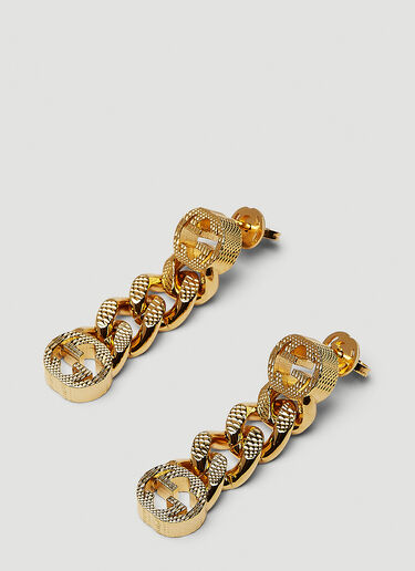 Gucci Interlocking GG Chain Earrings Gold guc0250240