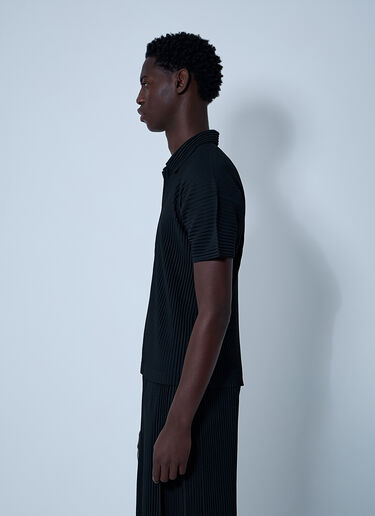 Homme Plissé Issey Miyake Pleated Shirt Black hmp0161016
