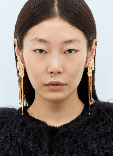 Chloé 플라워 귀걸이 골드 chl0257037