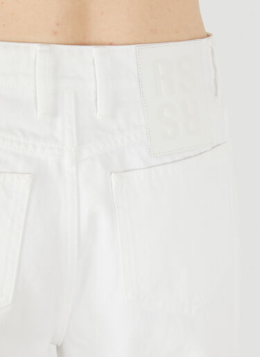 Raf Simons Wide Leg Jeans White raf0248002