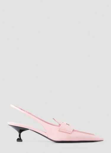 Miu Miu Kitten Heel Loafers Pink miu0248057