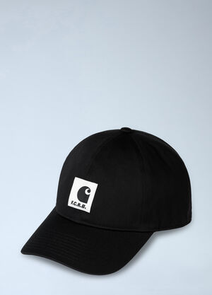 Carhartt WIP x F.C.Real Bristol Logo Patch Baseball Cap Black wip0364007