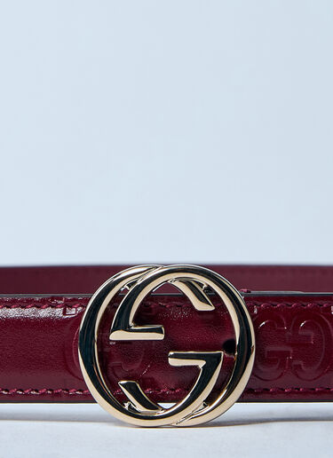 Gucci Interlocking G Belt Red guc0259104