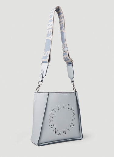 Stella McCartney 천공된 로고 스몰 숄더백 라이트 블루 stm0251026