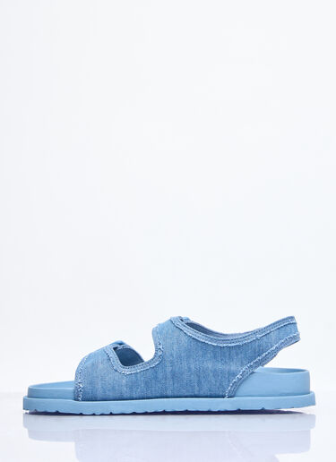 Birkenstock 1774 Milano Stone Washed Denim Sandals Blue brs0158002