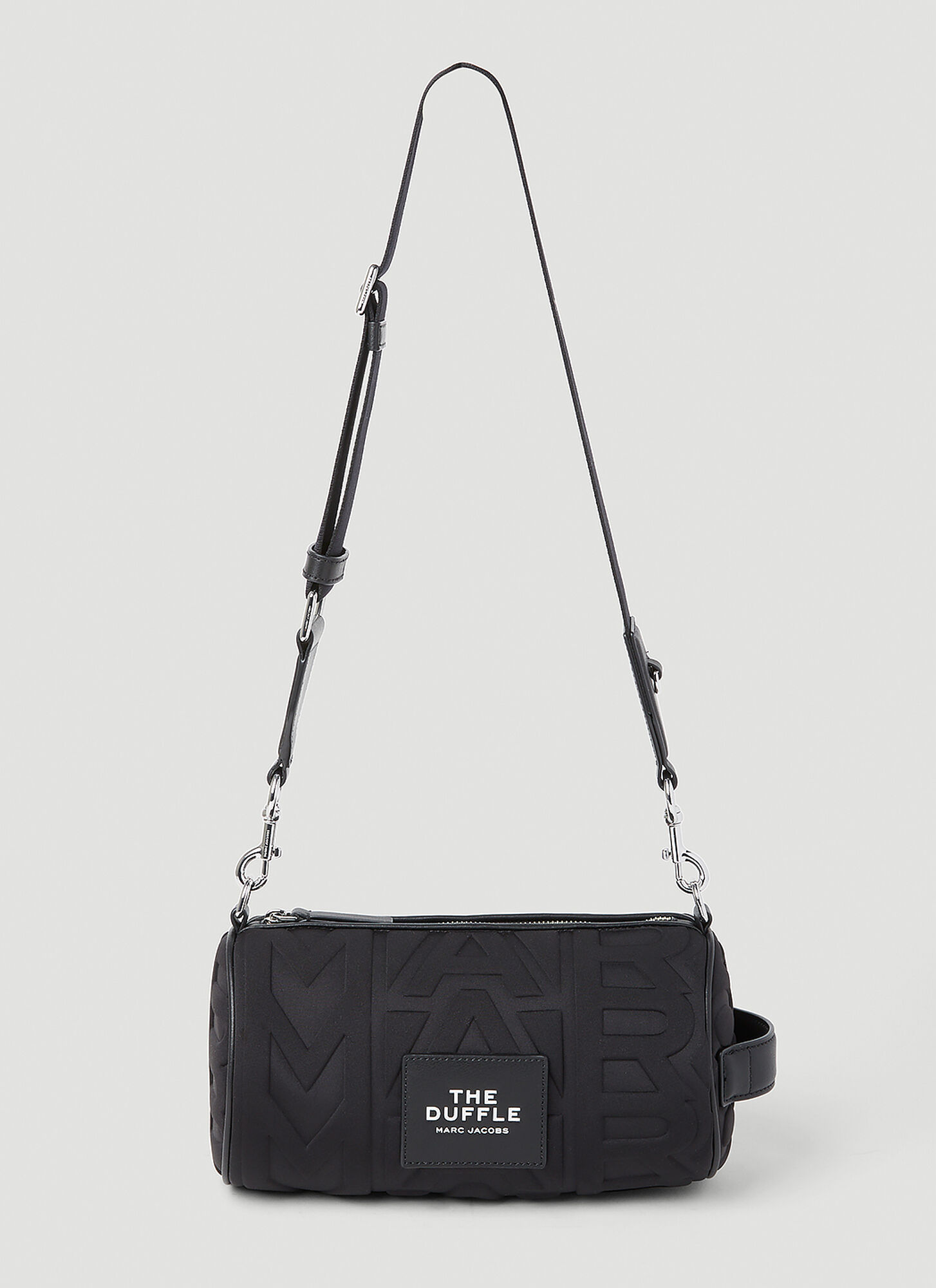 Marc Jacobs Monogram Duffle Shoulder Bag In Black