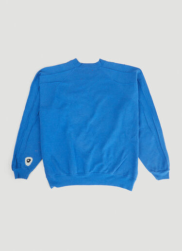 DRx FARMAxY FOR LN-CC 刺繡ビンテージスウェットシャツ ブルー drx0346022