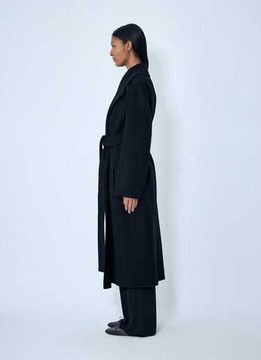 The Row Malika Coat Black row0262021