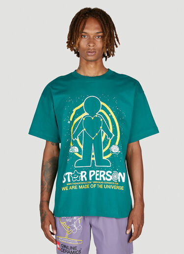 그래픽 프린트 티셔츠 The North Face x Online Ceramics 그래픽 프린트 티셔츠 그린 tnf0152061