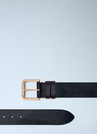 Max Mara Patterned Leather Belt Dark Brown max0266060