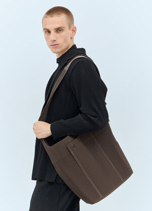 Homme Plissé Issey Miyake Utility Tote Bag Beige hmp0157004