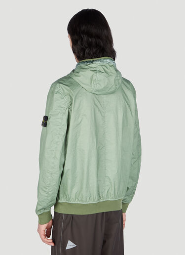 Stone Island 컴퍼스 패치 윈드브레이커 재킷 그린 sto0152020