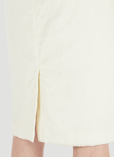 Lemaire High Waist Skirt White lem0246006