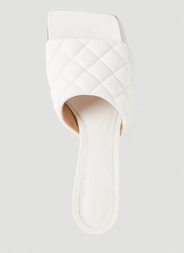 Bottega Veneta 白软垫小猫跟穆勒鞋 白色 bov0251083
