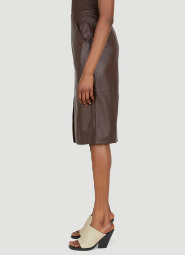 Max Mara Corsica 皮革半裙 棕 max0249010