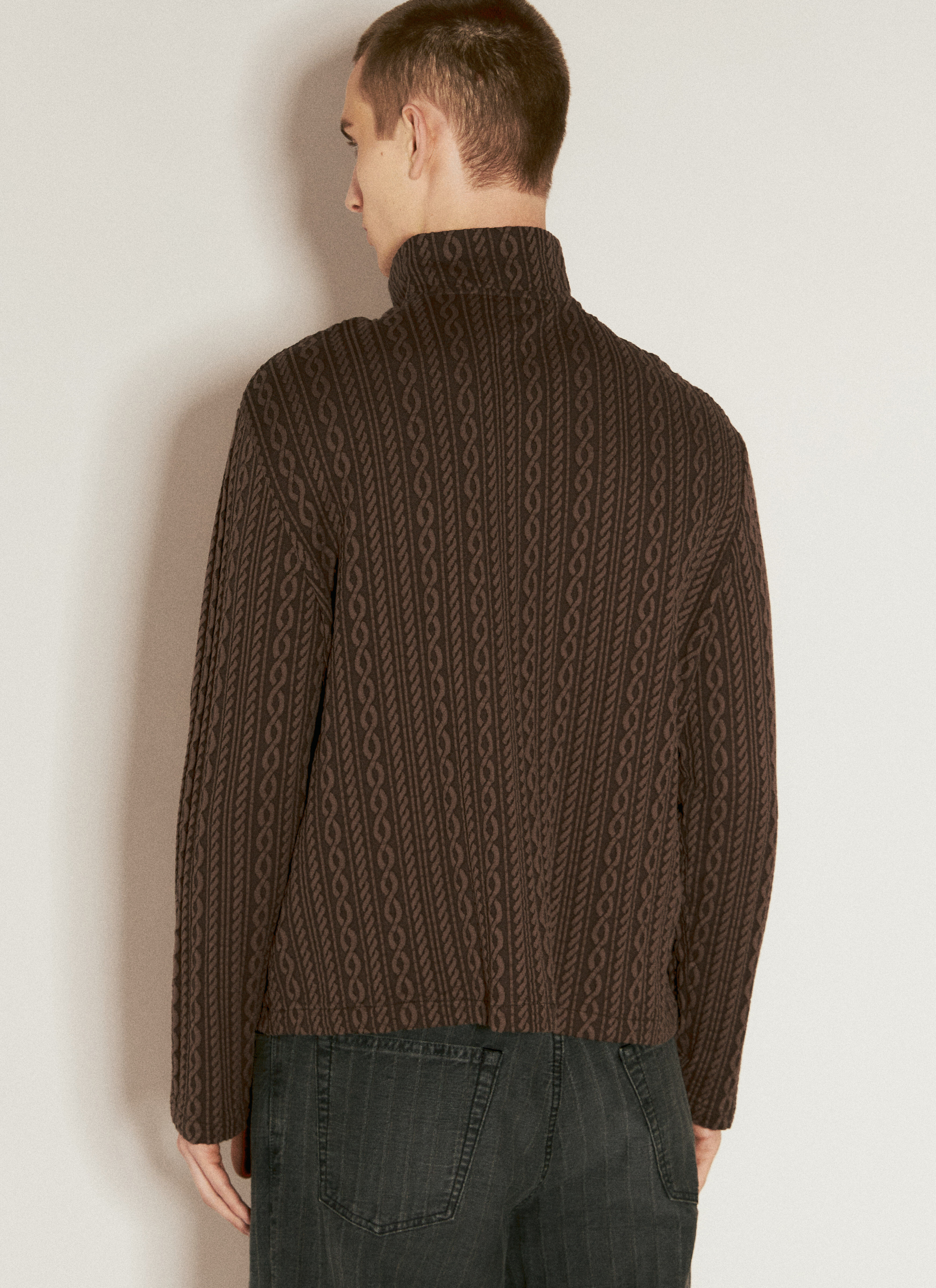 トップス Our legacy EVENING POLO BROWN Our Legacy - Evening Polo Smokey Brown Fuzzy Alpaca