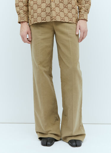 Gucci Velour Pants Khaki guc0155067