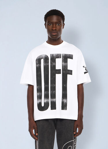 Off-White Big Off Diagonal Skate Logo T-Shirt White ofw0162022