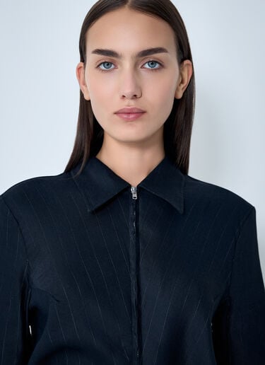 Slim Zip Shirt OUR LEGACY Slim Zip Shirt Black our0262002