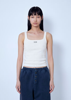 Entire Studios Ribbed Tank Top Beige ent0266041