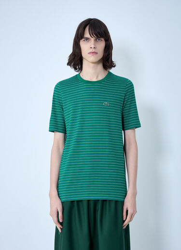 Lacoste Striped Cotton Jersey T-Shirt Green lac0164010
