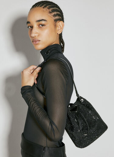 Crystal Embellished Satin Mini Bag Prada Crystal Embellished Satin Mini Bag Black pra0255015