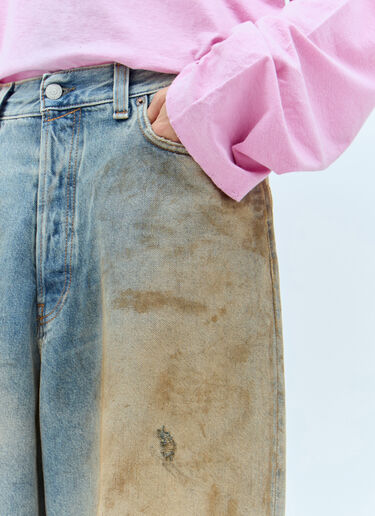 Acne Studios Distressed Super Baggy Jeans Blue acn0257004