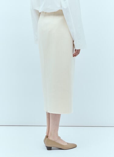 The Row Bartellette Midi Skirt Beige row0255002