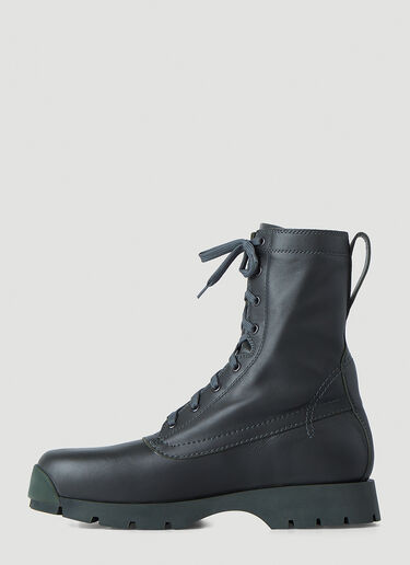 Jil Sander Combat Boots Green jil0146045