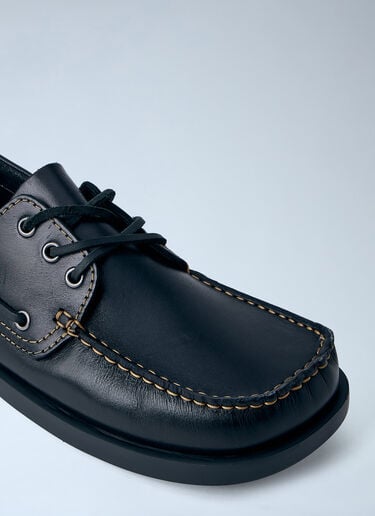 CAMPER Don Leather Boat Shoes Black cmp0164009