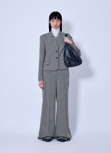 LN-CC® - Max Mara: Houndstooth Wide-Leg Trousers - Brown Max Mara Houndstooth Wide-Leg Trousers Brown max0266023