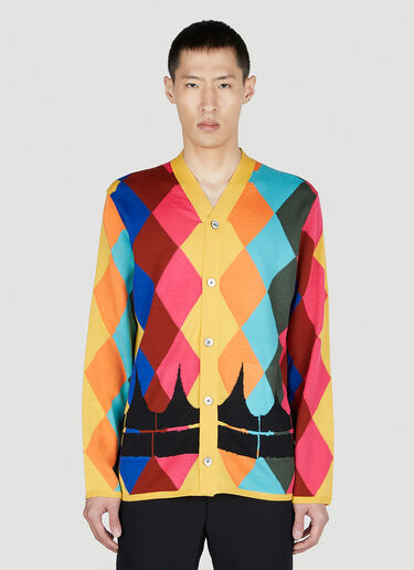 Comme Des Garçons Homme Plus 菱格开衫 黄色 hpl0152005