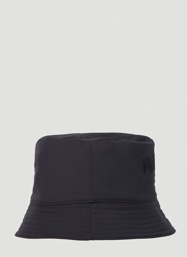 Alexander McQueen Logo Embroidery Bucket Hat Black amq0151112