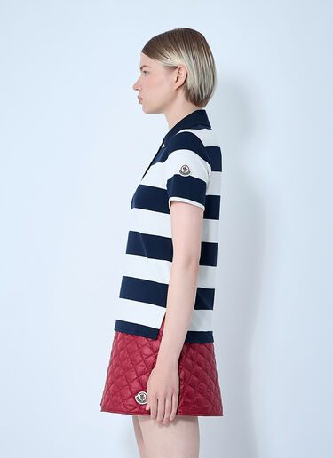 Moncler Striped Polo Shirt White mon0261014