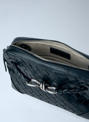 Bottega Veneta Andiamo Zipped Messenger Bag Black bov0163004