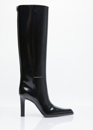 MM6 Maison Margiela Nina High Leather Boots 灰色 mmm0255019