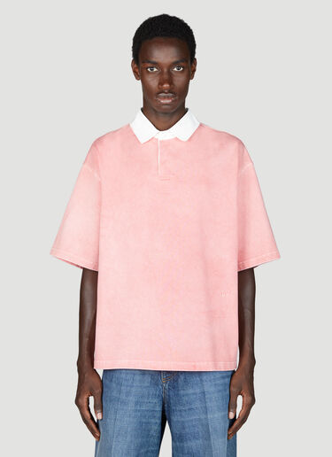 Bottega Veneta 水洗平纹针织 Polo 衫 粉色 bov0155005
