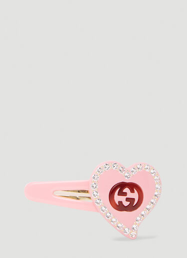 Gucci 장식 디테일 헤어 클립 핑크 guc0253167