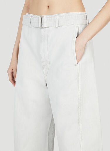 Lemaire Belted Jeans White lem0352003