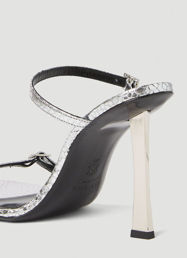 Flick Flagstone High Heel Sandals BY FAR Flick Flagstone High Heel Sandals Silver byf0251025